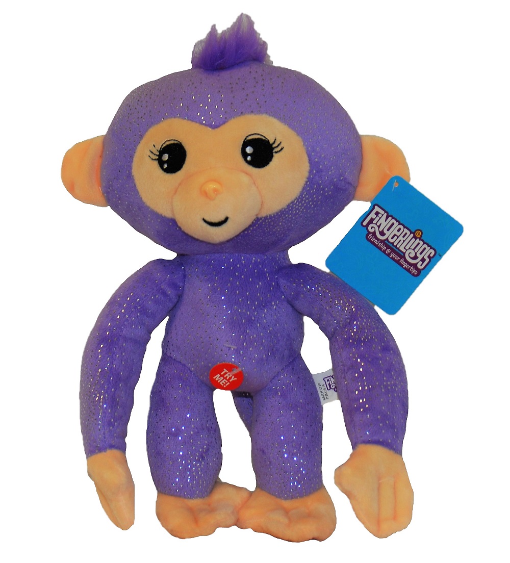 WowWee Fingerlings Plush Toy Monkey with Sound 28 cm Stuffed Animal for